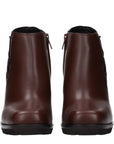 Max Mara Brown Leather Ankle Boots