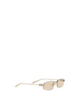 Balenciaga Beige Metal Sunglasses