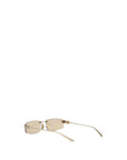 Balenciaga Beige Metal Sunglasses