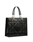 Dior Black Leather Tote Bag