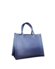Dior Blue Calfskin Tote Bag