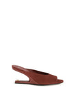 Balmain Bordeaux Goatskin Mules