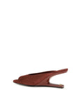 Balmain Bordeaux Goatskin Mules