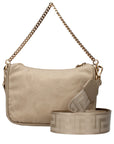 Versace Beige Fabric Handbag