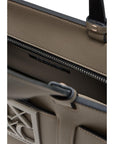 Armani Exchange Beige Artificial Leather Handbag