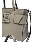 Armani Exchange Beige Artificial Leather Handbag