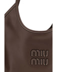 Miu Miu Brown Calf Leather Bos Taurus Shoulder Bag