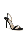 Jimmy Choo Black Calf Leather Bos Taurus Stiletto Heel Sandals