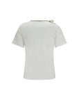 Burberry White Cotton T-Shirt