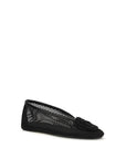 Ganni Black Polyethylene Ballet Flats