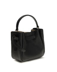 Tory Burch Black Calf Leather Bos Taurus Backet Bag