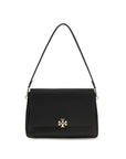 Tory Burch Black Calf Leather Bos Taurus Shoulder Bag
