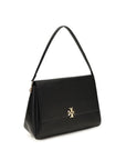 Tory Burch Black Calf Leather Bos Taurus Shoulder Bag