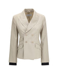 Max Mara Beige Wool Oves Aries Blazer