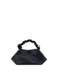 Ganni Black Calf Leather Bos Taurus Handbag
