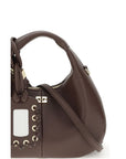 Ganni Brown Recycled Polyester Handbag