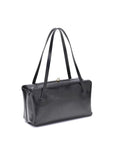 Jil Sander Black Calf Leather Bos Taurus Shoulder Bag