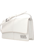 Karl Lagerfeld White Polyethylene Crossbody Bag