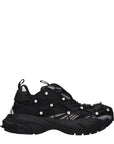 Versace Black Fabric Chunky Sneakers