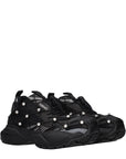 Versace Black Fabric Chunky Sneakers