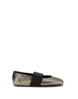 Givenchy Gold Calf Leather Bos Taurus Ballet Flats