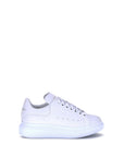 Alexander McQueen White Calf Leather Bos Taurus Platform Sneakers