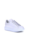 Alexander McQueen White Calf Leather Bos Taurus Platform Sneakers
