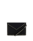 Valentino Garavani Black Calf Leather Bos Taurus Clutch Bag