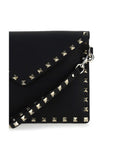 Valentino Garavani Black Calf Leather Bos Taurus Clutch Bag