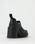 Dr. Martens Black Leather Platform Pumps