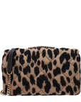 Versace Brown Wool Shoulder Bag