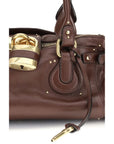 Chloé Bordeaux Buffalo Leather Shoulder Bag