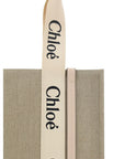 Chloé Beige Linen Handbag