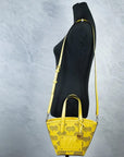 Michael Kors Kimber Small Daffodil Leather 2-In-1 Zip Tote Messenger Bag Purse