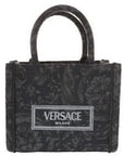 Versace Women'S 'Extra Small Athena' Shopping Bag Black