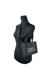 Versace Women'S 'Extra Small Athena' Shopping Bag Black