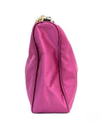 Versace Small Dahlia Nylon Fabric Medusa Pendant Crossbody Shoulder Purse Bag