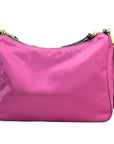 Versace Small Dahlia Nylon Fabric Medusa Pendant Crossbody Shoulder Purse Bag