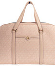 Michael Kors Travel Extra Large Powder Blush PVC Top Zip Weekender Luggage Bag