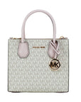 Michael Kors MICHAEL KORS Mercer 35S1GM9M2B Medium Logo And Leather Accordion Crossbody Bag In Powder Blush Multi