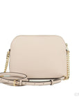 Michael Kors Women'S Jet Set Travel Dome Leather Crossbody Bag