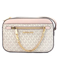 Michael Kors Adult Saffiano Leather Chain Zip Crossbody Handbag
