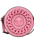 Versace Round Disco Leather Camera Case Crossbody Bag