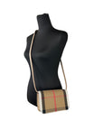 Burberry Small Leather Madison Crossbody Check Bag