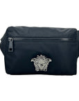 Versace Medusa Black Nylon Belt Bag Waist Fanny Pack Purse