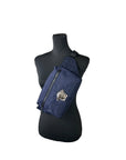 Versace Medusa Navy Nylon Belt Bag Waist Fanny Pack Purse