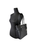 Michael Kors Charlotte Leather Top Zip Tote Bag