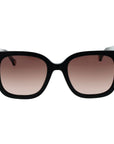 Carolina Herrera Black Acetate Sunglasses