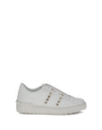 Valentino Garavani White Calf Leather Bos Taurus Sneakers