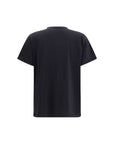 Ganni Black Cotton T-Shirt